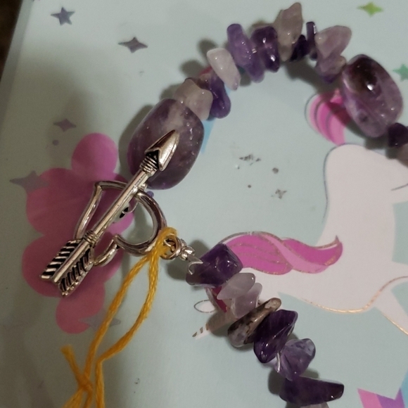 Hand made amethyst necklace. - Picture 2 of 3